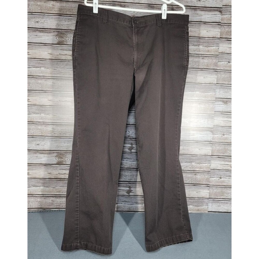 Mens Dockers Pants Brown - Flat Front Size 38x30